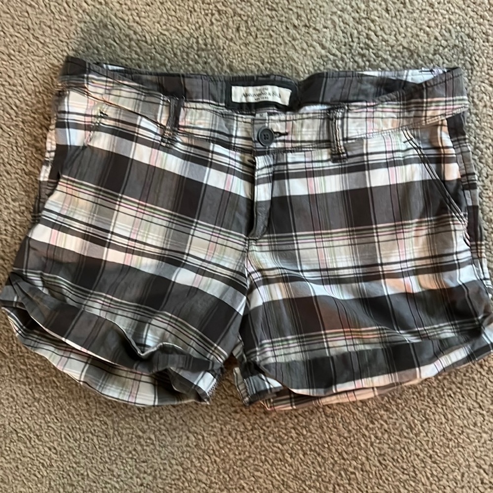 Abercrombie and Fitch womens plaid shorts